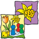 Aktionspaket Frühlingsblumen + Frühlings-Leiterspiel